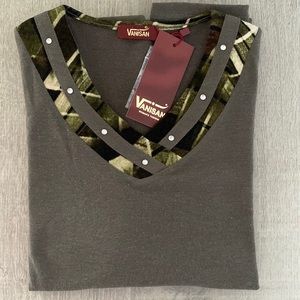 Olive green long sleeved sweater